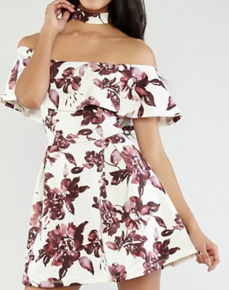 Choker Neck Skater dress